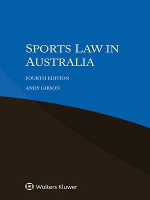 cover image of Sports Law in Australia